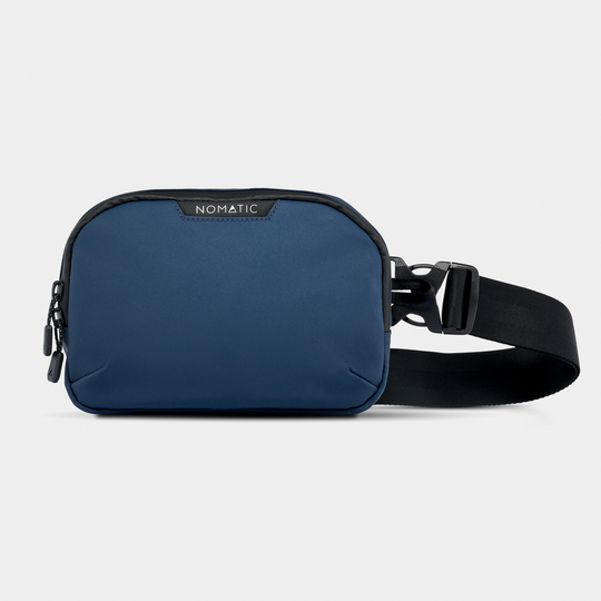 Nomatic Access Sling Navy Strap Front Side View#color_navy