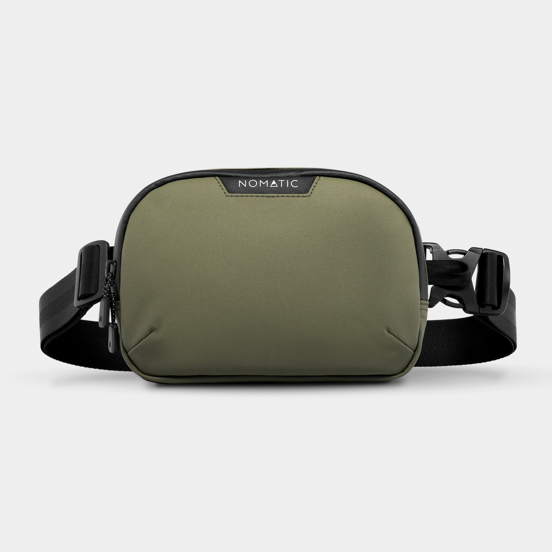 Nomatic Access Sling Olive Strap Front View#color_olive