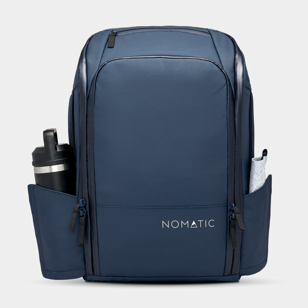 Nomatic Navy Backpack Front View#color_navy