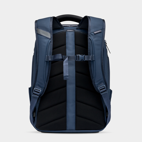 Nomatic Navy Backpack Back View#color_navy