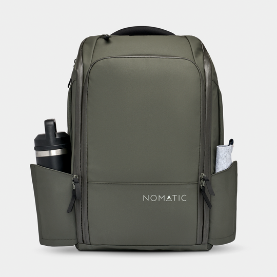 Nomatic Olive Backpack Front View#color_olive