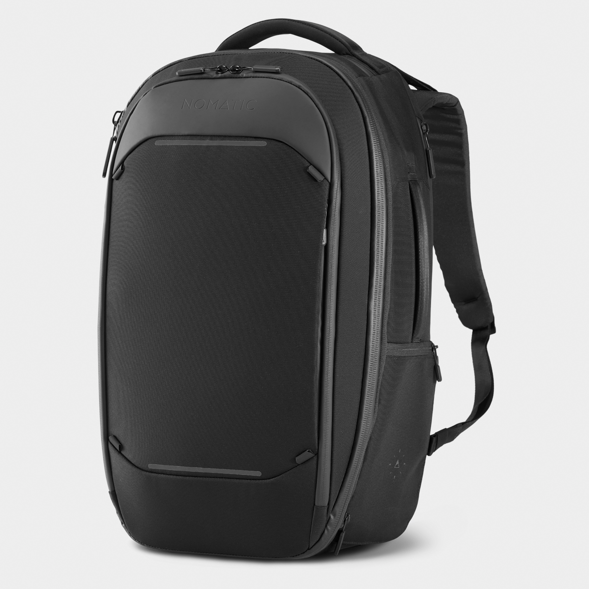 Nomatic Black Travel Backpack 32L Front Angle View