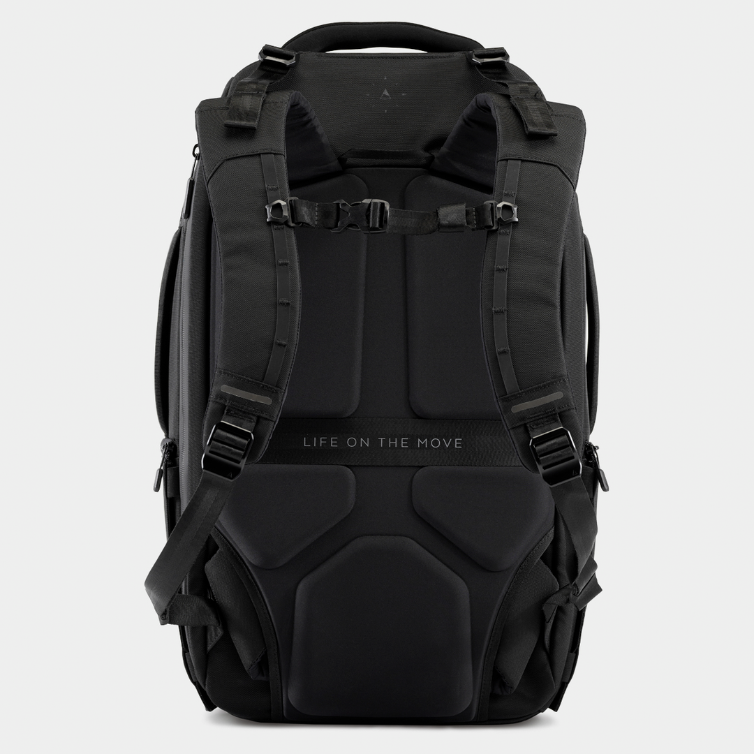 Nomatic Black Travel Backpack 32L Back View