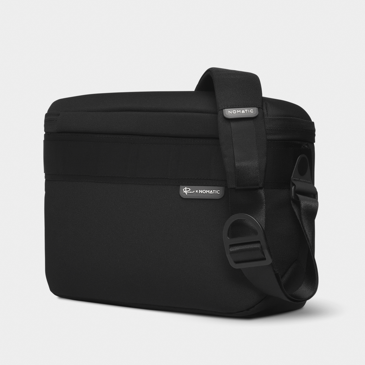 Luma Camera Sling 12L Black Side Angle View #color_black