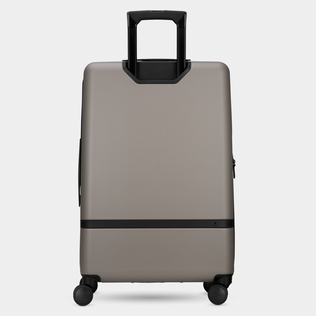 Nomatic Check-In Almond Back With Handle View#color_almond