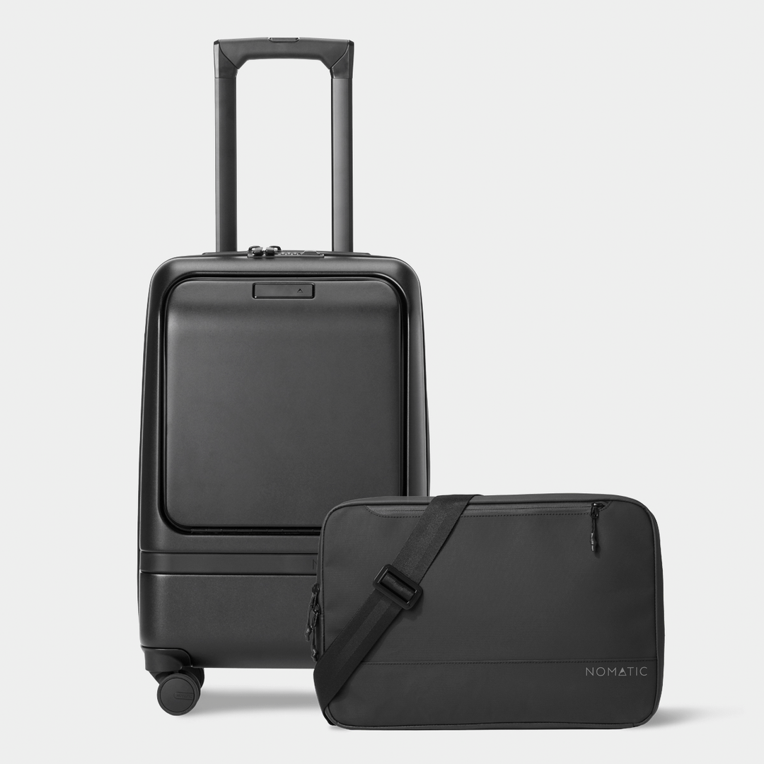 Nomatic Carry-On Pro Black W/TechCase Front View