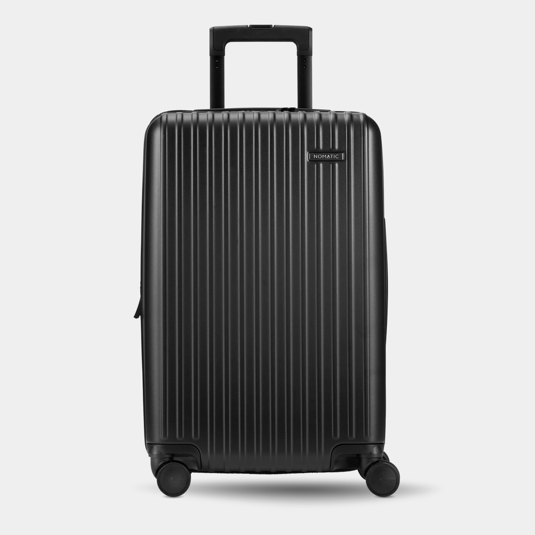 Front view of the Method Luggage Carry-On color black #color_black