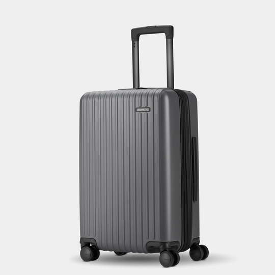 Side angle view of the Method Luggage Check-In color grey
#color_gray